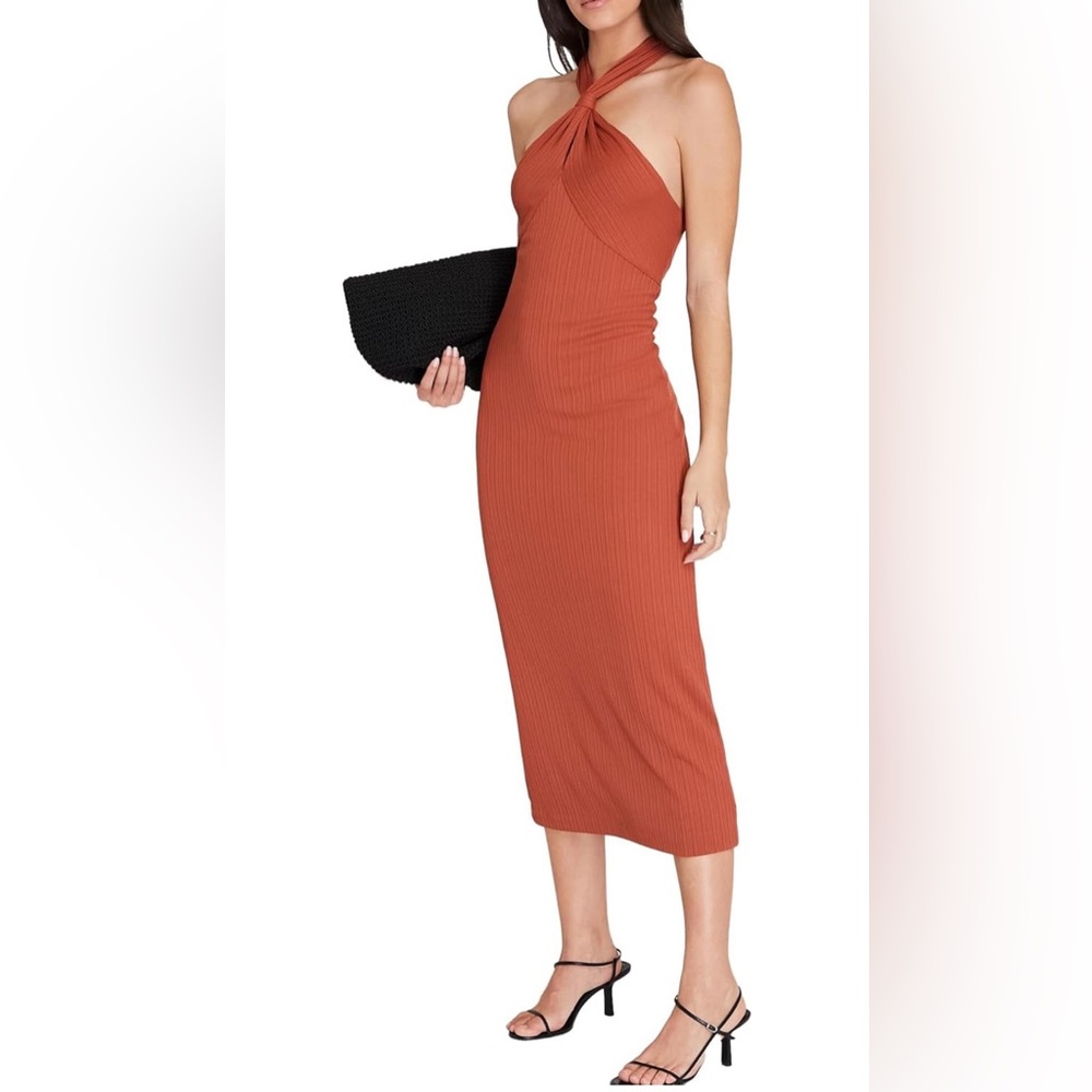 Club Monaco Women's Verigated Rib Knit Dress Size L - Picture 4 of 8
